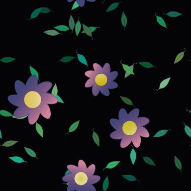 Çiçeksiz arka plan, vektör illüstrasyonu