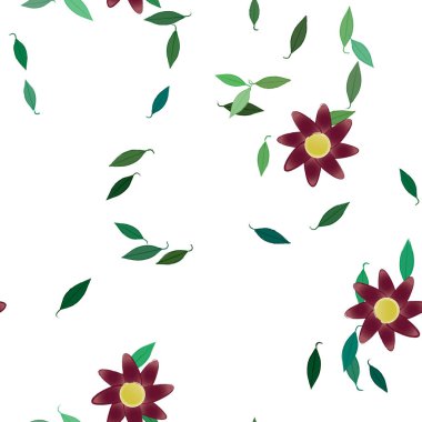 Çiçeksiz arka plan, vektör illüstrasyonu