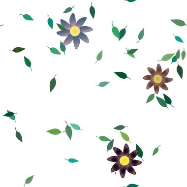 Çiçeksiz arka plan, vektör illüstrasyonu