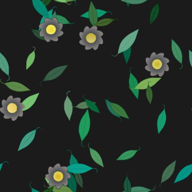 Çiçeksiz arka plan, vektör illüstrasyonu