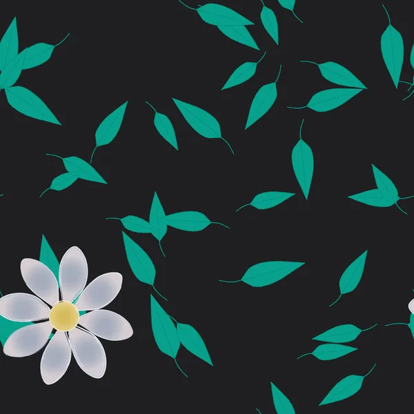 Beau Fond Floral Sans Couture Illustration Vectorielle — Image vectorielle