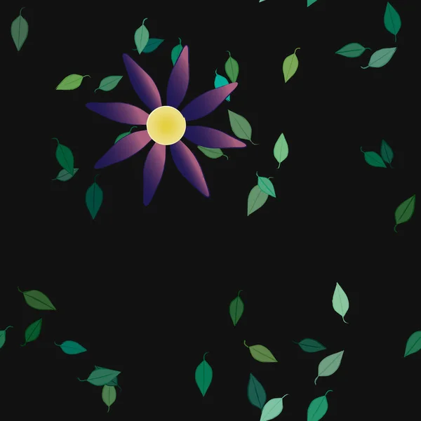 Hermoso Fondo Sin Costura Floral Ilustración Vectores — Vector de stock