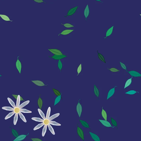 Fundo Sem Costura Floral Bonito Ilustração Vetorial — Vetor de Stock