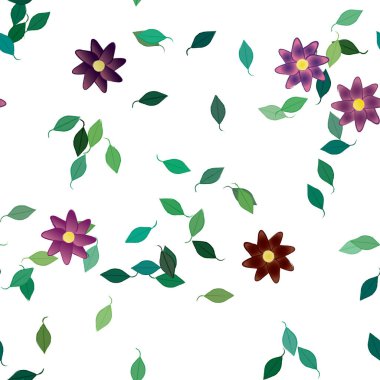 Çiçeksiz arka plan, vektör illüstrasyonu