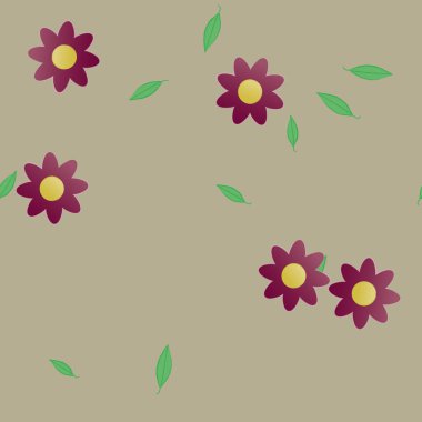 Çiçeksiz arka plan, vektör illüstrasyonu