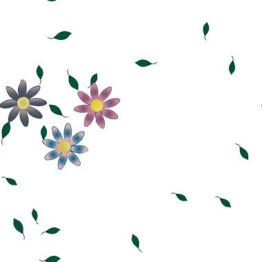 Çiçeksiz arka plan, vektör illüstrasyonu