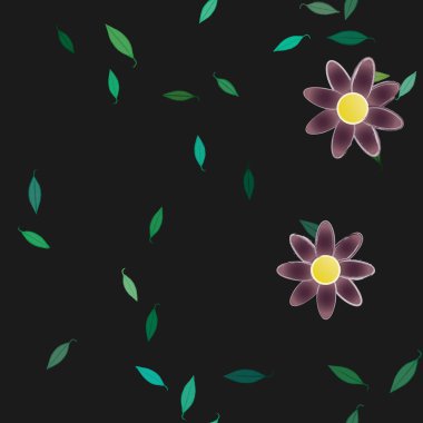 Çiçeksiz arka plan, vektör illüstrasyonu