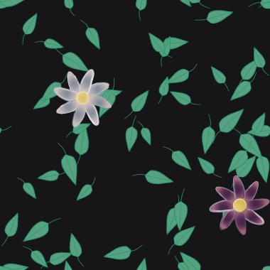 Çiçeksiz arka plan, vektör illüstrasyonu