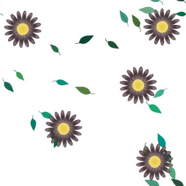 Çiçeksiz arka plan, vektör illüstrasyonu