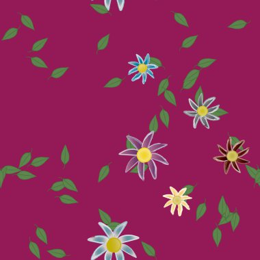 Çiçeksiz arka plan, vektör illüstrasyonu