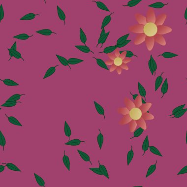 Çiçeksiz arka plan, vektör illüstrasyonu