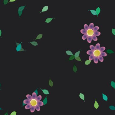 Çiçeksiz arka plan, vektör illüstrasyonu