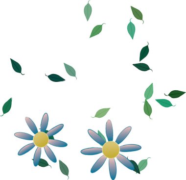 Çiçeksiz arka plan, vektör illüstrasyonu