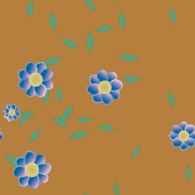 Çiçeksiz arka plan, vektör illüstrasyonu