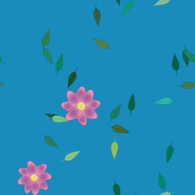 Çiçeksiz arka plan, vektör illüstrasyonu