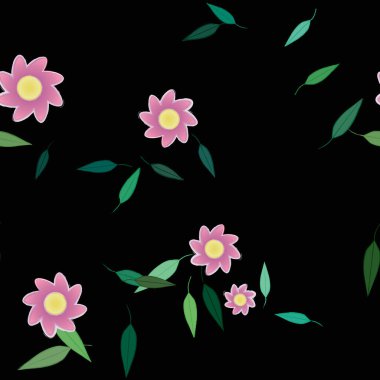 Çiçeksiz arka plan, vektör illüstrasyonu