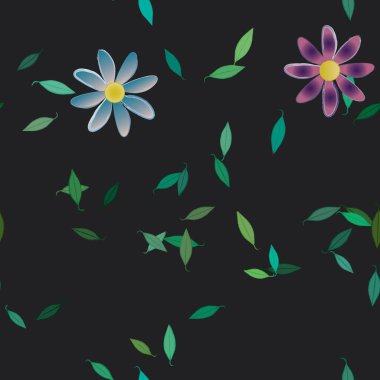 Çiçeksiz arka plan, vektör illüstrasyonu