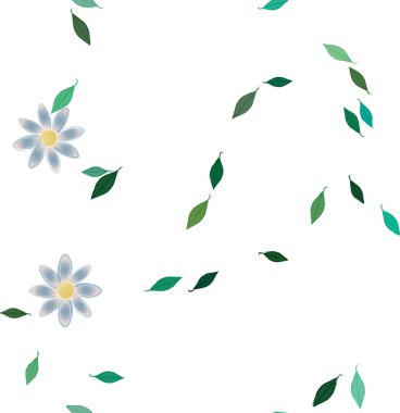 Çiçeksiz arka plan, vektör illüstrasyonu