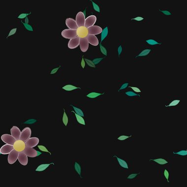 Çiçeksiz arka plan, vektör illüstrasyonu