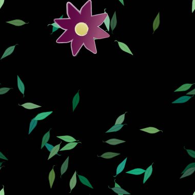 Çiçeksiz arka plan, vektör illüstrasyonu