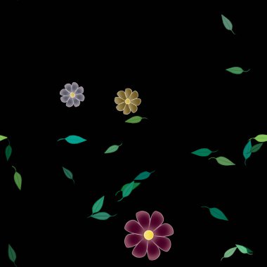 Çiçeksiz arka plan, vektör illüstrasyonu