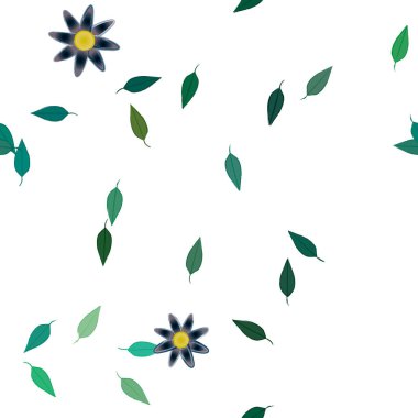 Çiçeksiz arka plan, vektör illüstrasyonu