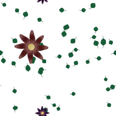 Çiçeksiz arka plan, vektör illüstrasyonu