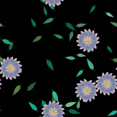 Çiçeksiz arka plan, vektör illüstrasyonu