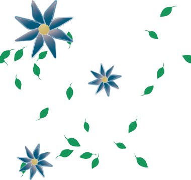 Çiçeksiz arka plan, vektör illüstrasyonu