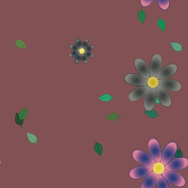 Çiçeksiz arka plan, vektör illüstrasyonu