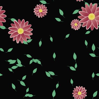 Çiçeksiz arka plan, vektör illüstrasyonu