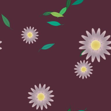 Çiçeksiz arka plan, vektör illüstrasyonu