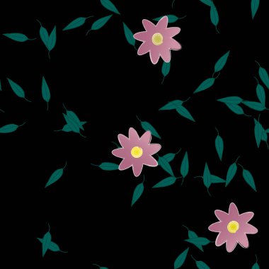 Çiçeksiz arka plan, vektör illüstrasyonu