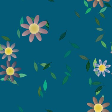 Çiçeksiz arka plan, vektör illüstrasyonu