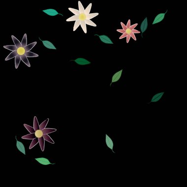 Çiçeksiz arka plan, vektör illüstrasyonu