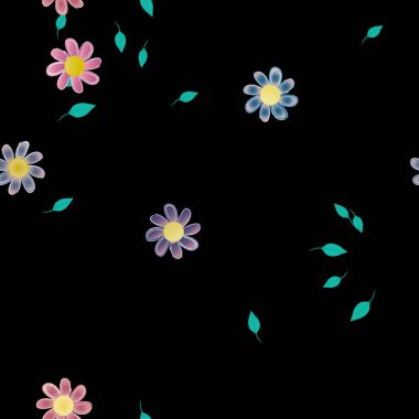 Çiçeksiz arka plan, vektör illüstrasyonu