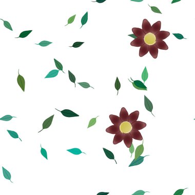 Çiçeksiz arka plan, vektör illüstrasyonu