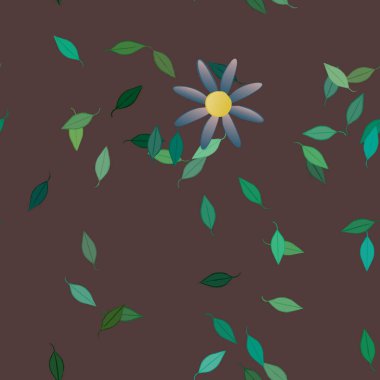 Çiçeksiz arka plan, vektör illüstrasyonu