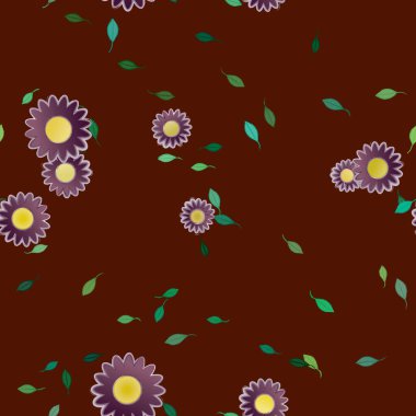 Çiçeksiz arka plan, vektör illüstrasyonu