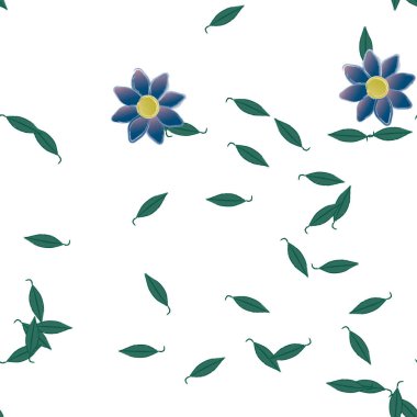 Çiçeksiz arka plan, vektör illüstrasyonu