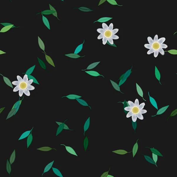 Hermoso Fondo Sin Costura Floral Ilustración Vectores — Archivo Imágenes Vectoriales