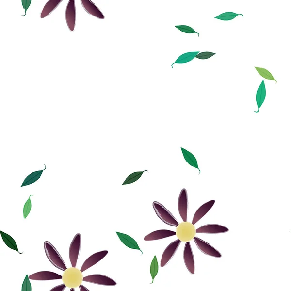 Mooie Bloemen Naadloze Achtergrond Vector Illustratie — Stockvector