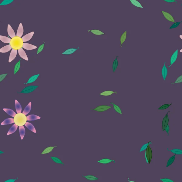 Beau Fond Floral Sans Couture Illustration Vectorielle — Image vectorielle