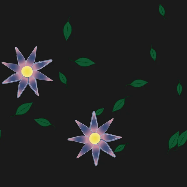 Hermoso Fondo Sin Costura Floral Ilustración Vectores — Vector de stock