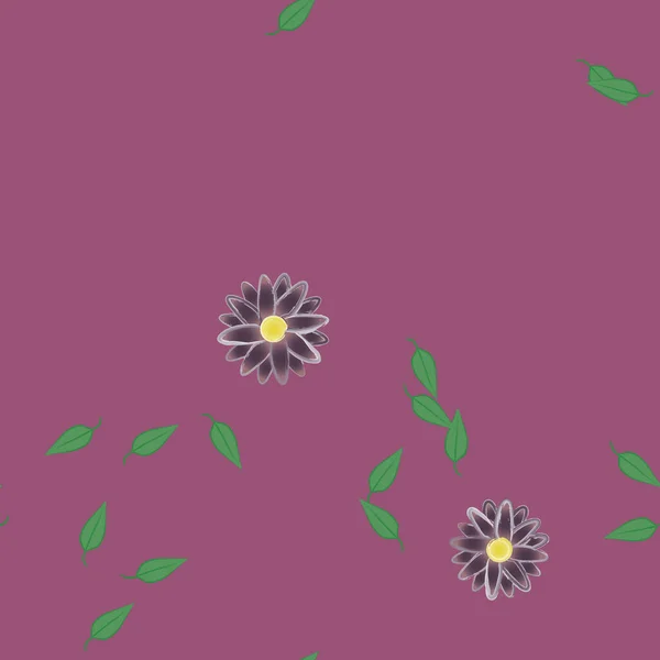 Hermoso Fondo Sin Costura Floral Ilustración Vectores — Vector de stock