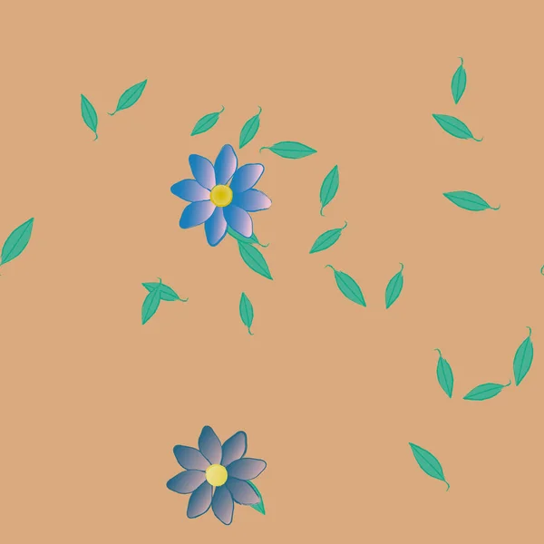 Mooie Bloemen Naadloze Achtergrond Vector Illustratie — Stockvector