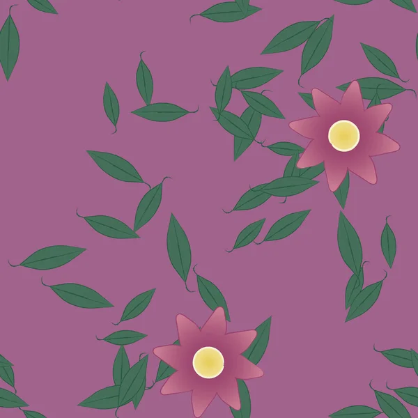 Beau Fond Floral Sans Couture Illustration Vectorielle — Image vectorielle