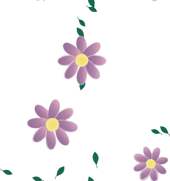 Hermoso Fondo Sin Costura Floral Ilustración Vectores — Vector de stock