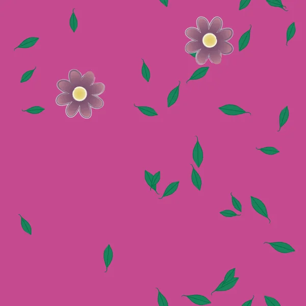 Mooie Bloemen Naadloze Achtergrond Vector Illustratie — Stockvector