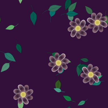 Çiçeksiz arka plan, vektör illüstrasyonu